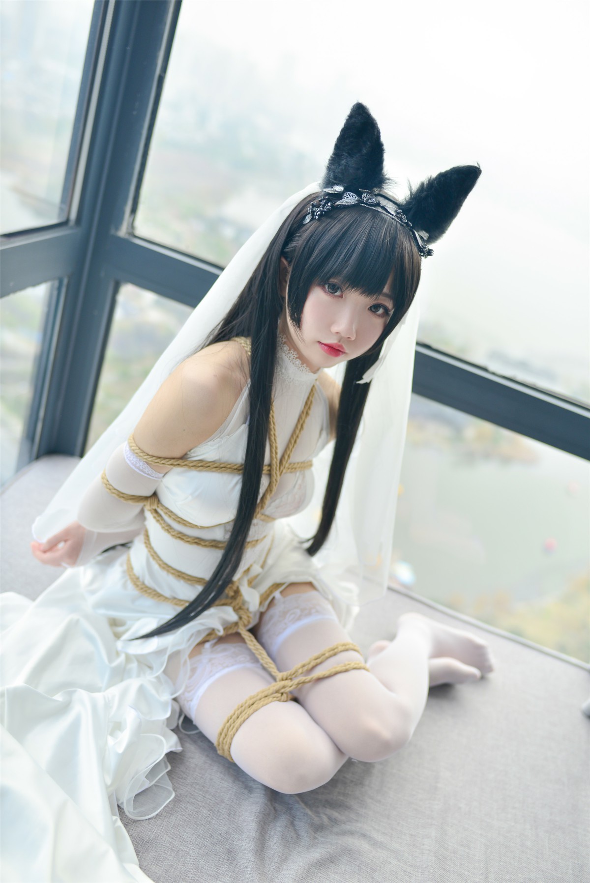 图片[35]-Cos小姐姐雪琪- 爱宕高跟美腿与婚纱 – COSPLAY-小爱·美女部落