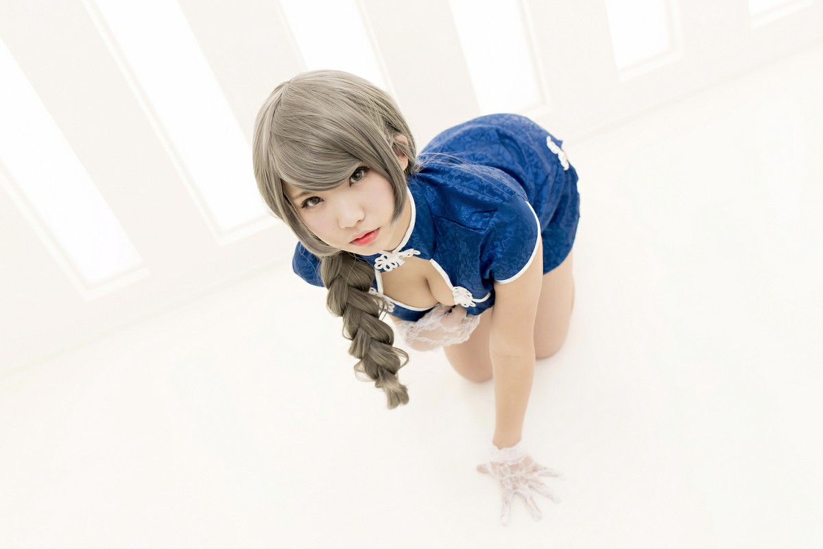 图片[3]-中華娘娘之Blue蓝色旗袍与美腿高跟 – COSPLAY-小爱·美女部落
