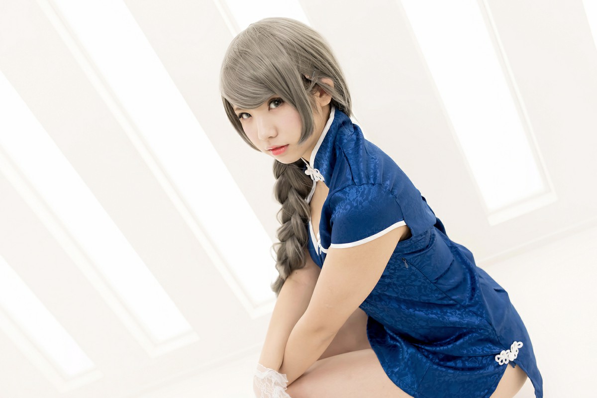 图片[6]-中華娘娘之Blue蓝色旗袍与美腿高跟 – COSPLAY-小爱·美女部落