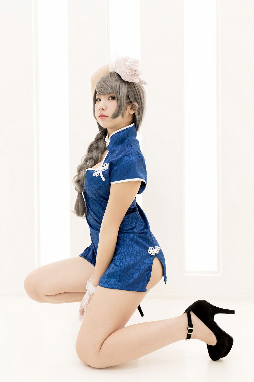 图片[9]-中華娘娘之Blue蓝色旗袍与美腿高跟 – COSPLAY-小爱·美女部落