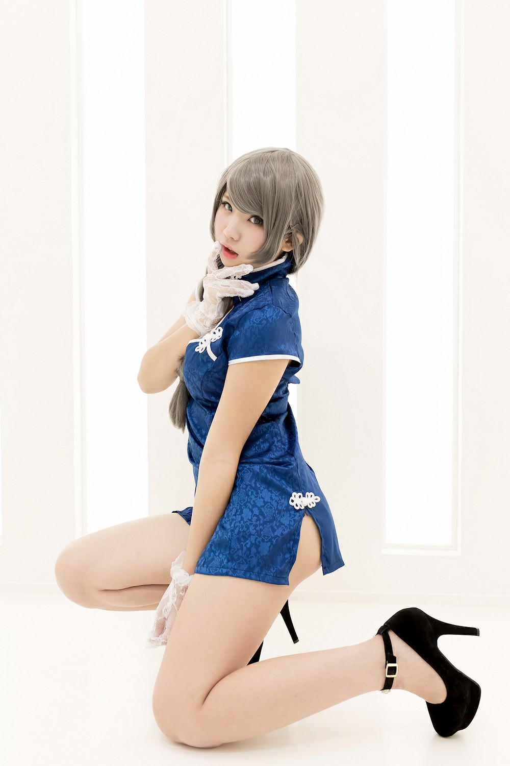图片[10]-中華娘娘之Blue蓝色旗袍与美腿高跟 – COSPLAY-小爱·美女部落