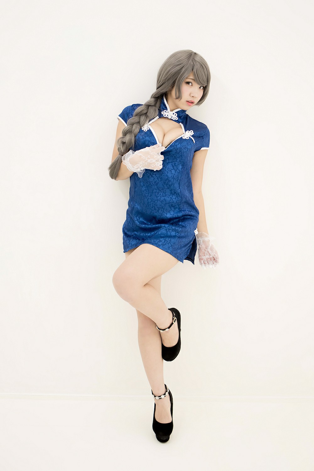 图片[18]-中華娘娘之Blue蓝色旗袍与美腿高跟 – COSPLAY-小爱·美女部落