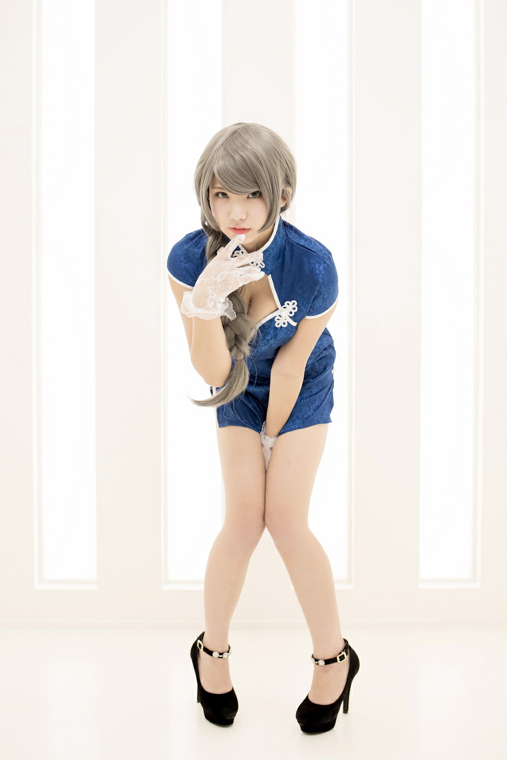 图片[17]-中華娘娘之Blue蓝色旗袍与美腿高跟 – COSPLAY-小爱·美女部落