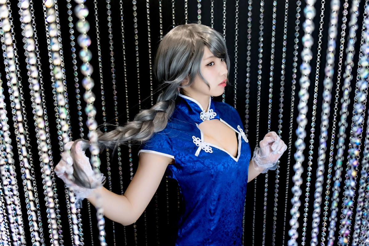 图片[21]-中華娘娘之Blue蓝色旗袍与美腿高跟 – COSPLAY-小爱·美女部落