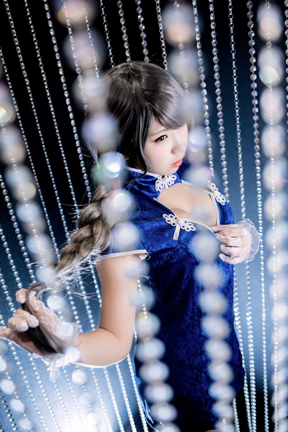 图片[19]-中華娘娘之Blue蓝色旗袍与美腿高跟 – COSPLAY-小爱·美女部落