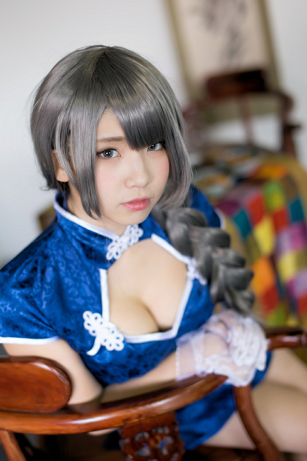 图片[35]-中華娘娘之Blue蓝色旗袍与美腿高跟 – COSPLAY-小爱·美女部落