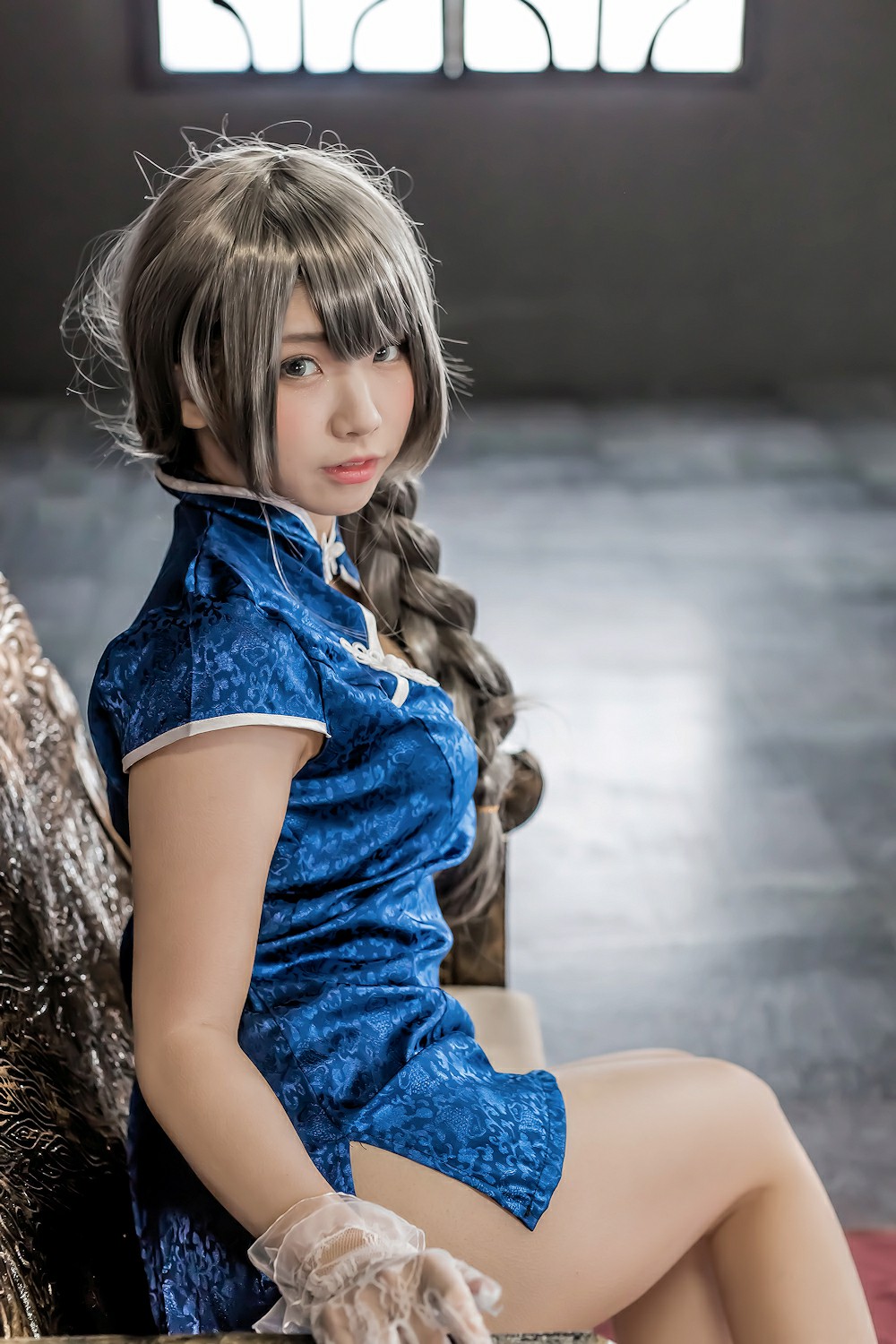 图片[49]-中華娘娘之Blue蓝色旗袍与美腿高跟 – COSPLAY-小爱·美女部落