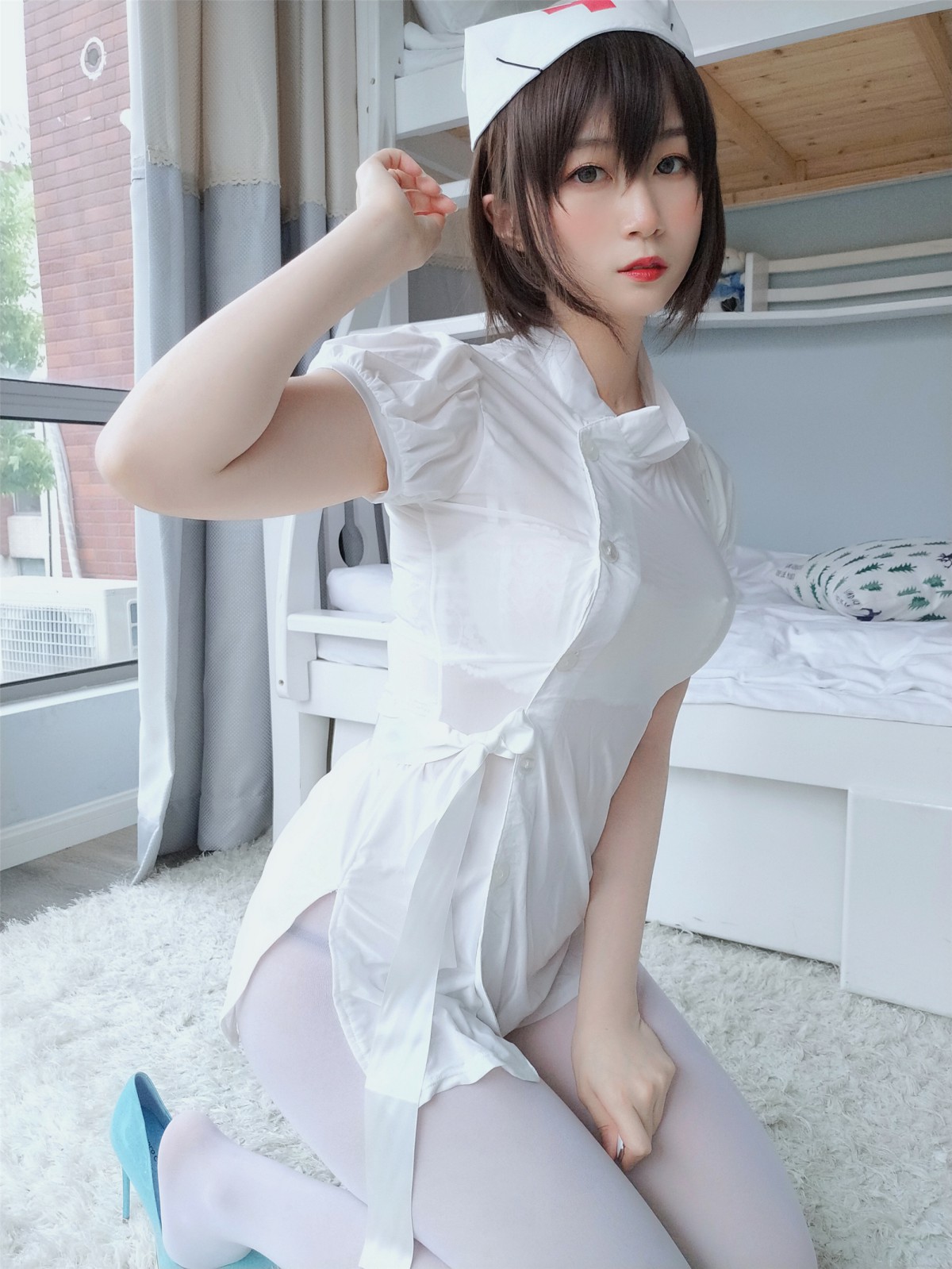 图片[43]-Coser小姐姐白银 – 白丝小护士 – COSPLAY-小爱·美女部落