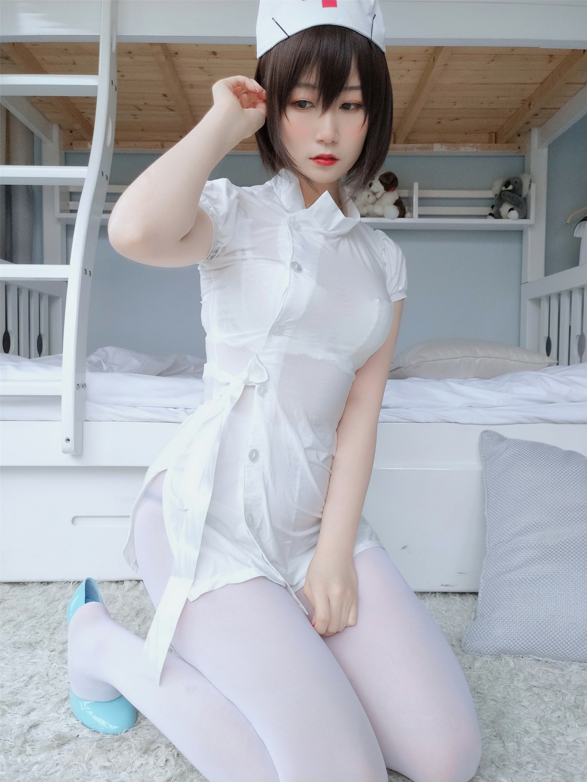 图片[49]-Coser小姐姐白银 – 白丝小护士 – COSPLAY-小爱·美女部落