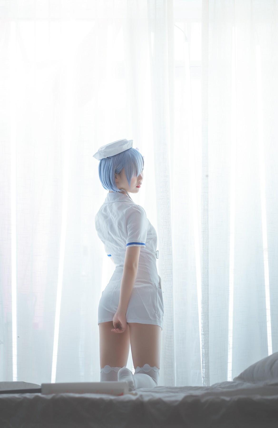 图片[11]-[Cosplay]面饼仙儿 – 蕾姆护士装 – COSPLAY-小爱·美女部落