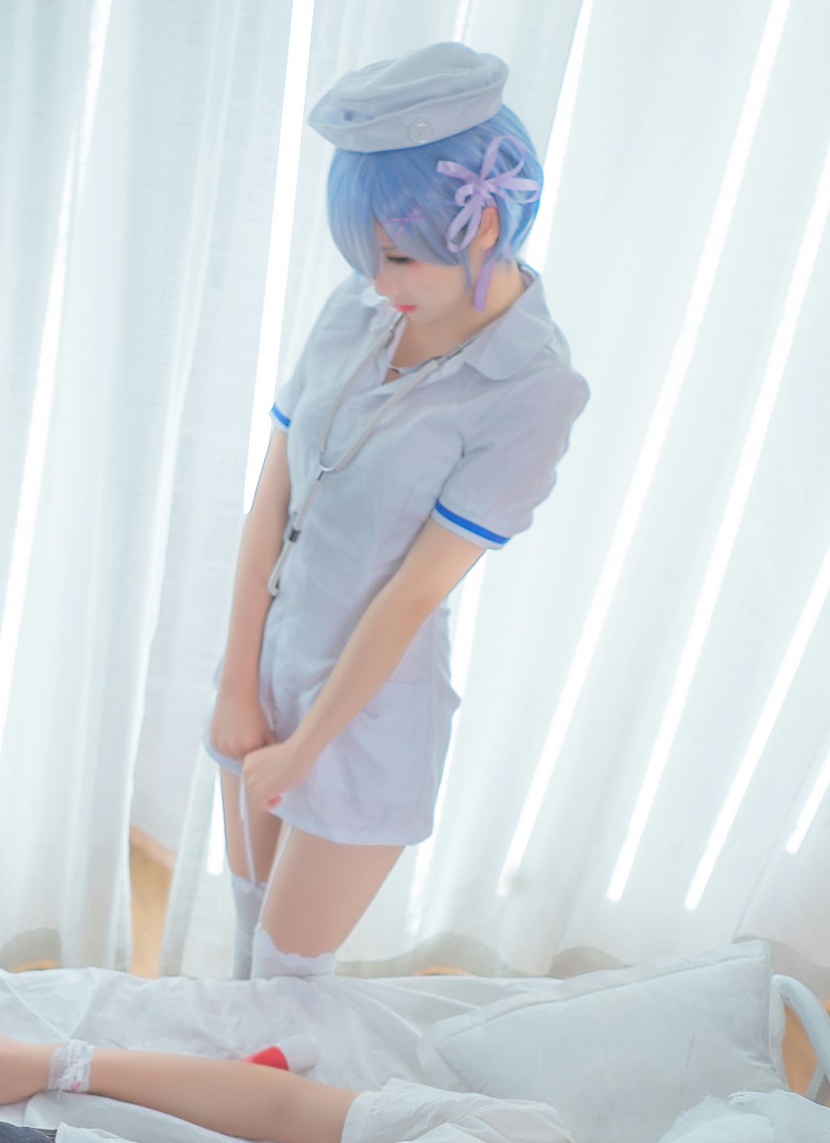 图片[13]-[Cosplay]面饼仙儿 – 蕾姆护士装 – COSPLAY-小爱·美女部落