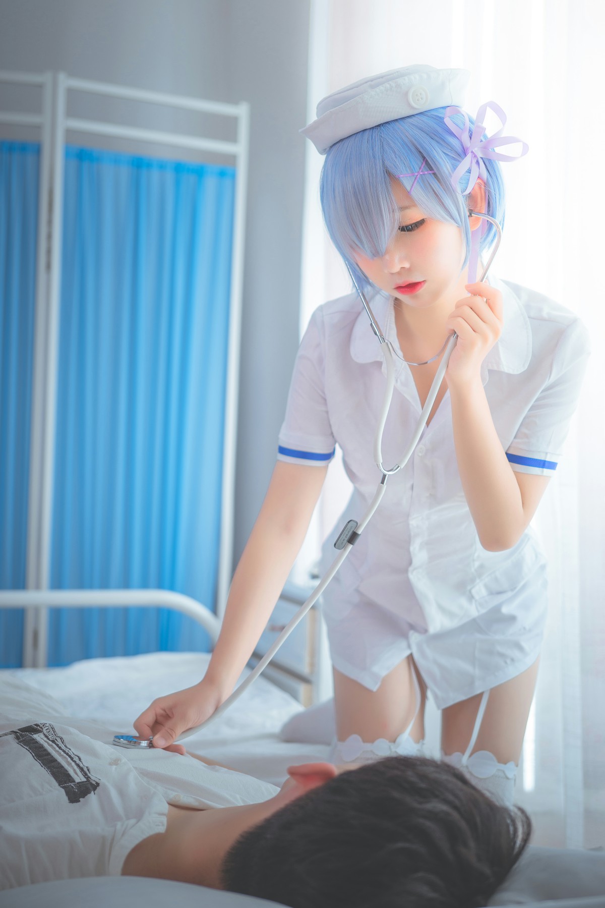 图片[15]-[Cosplay]面饼仙儿 – 蕾姆护士装 – COSPLAY-小爱·美女部落