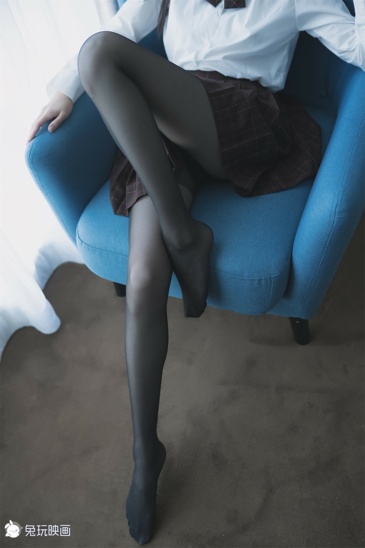 图片[4]-兔玩映画系列 Vol.051 蓝椅子上的黑丝少女_ – COSPLAY-小爱·美女部落