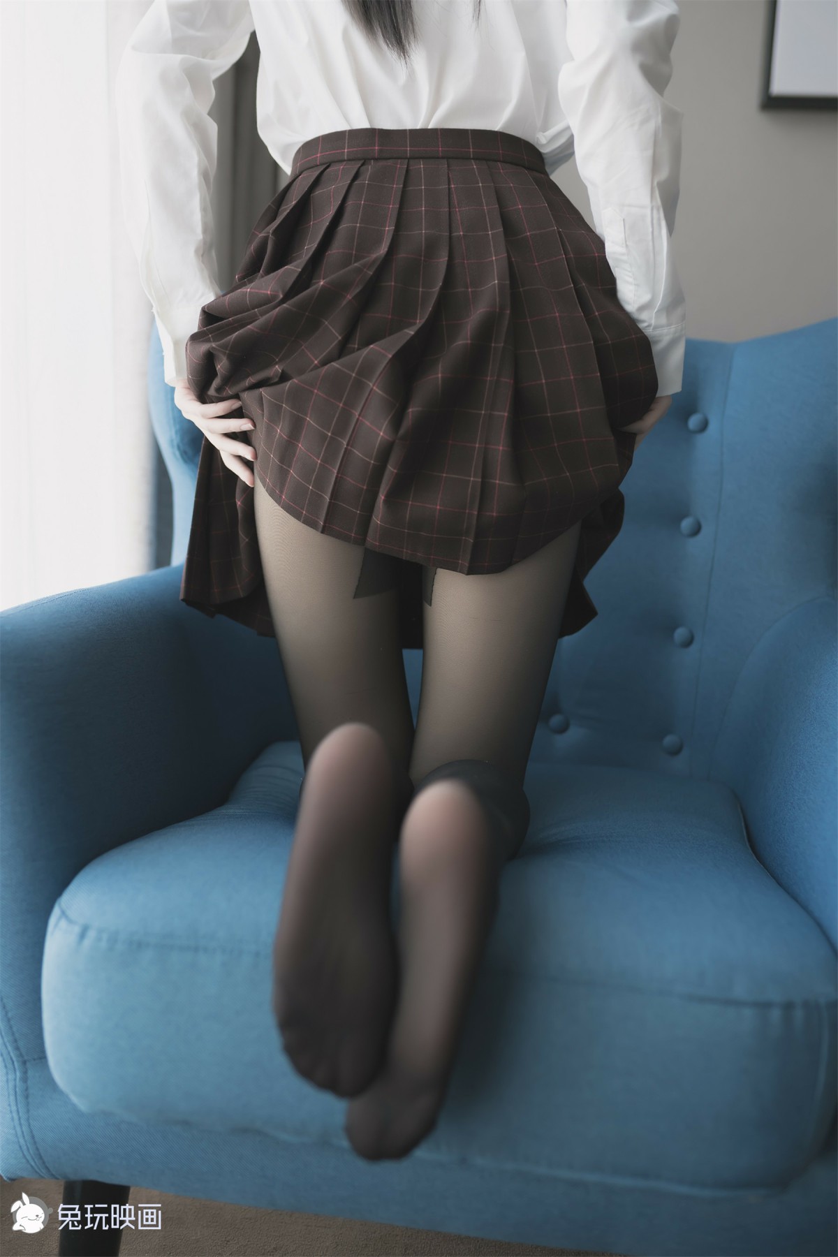 图片[16]-兔玩映画系列 Vol.051 蓝椅子上的黑丝少女_ – COSPLAY-小爱·美女部落