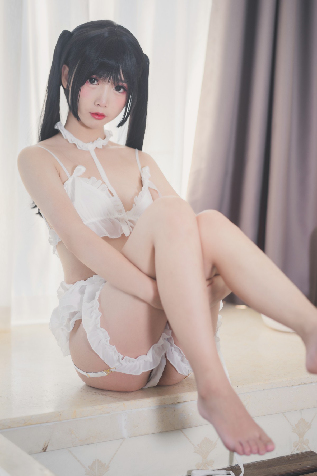 图片[3]-[Cosplay]面饼仙儿 – 脑内少女 白内衣 – COSPLAY-小爱·美女部落