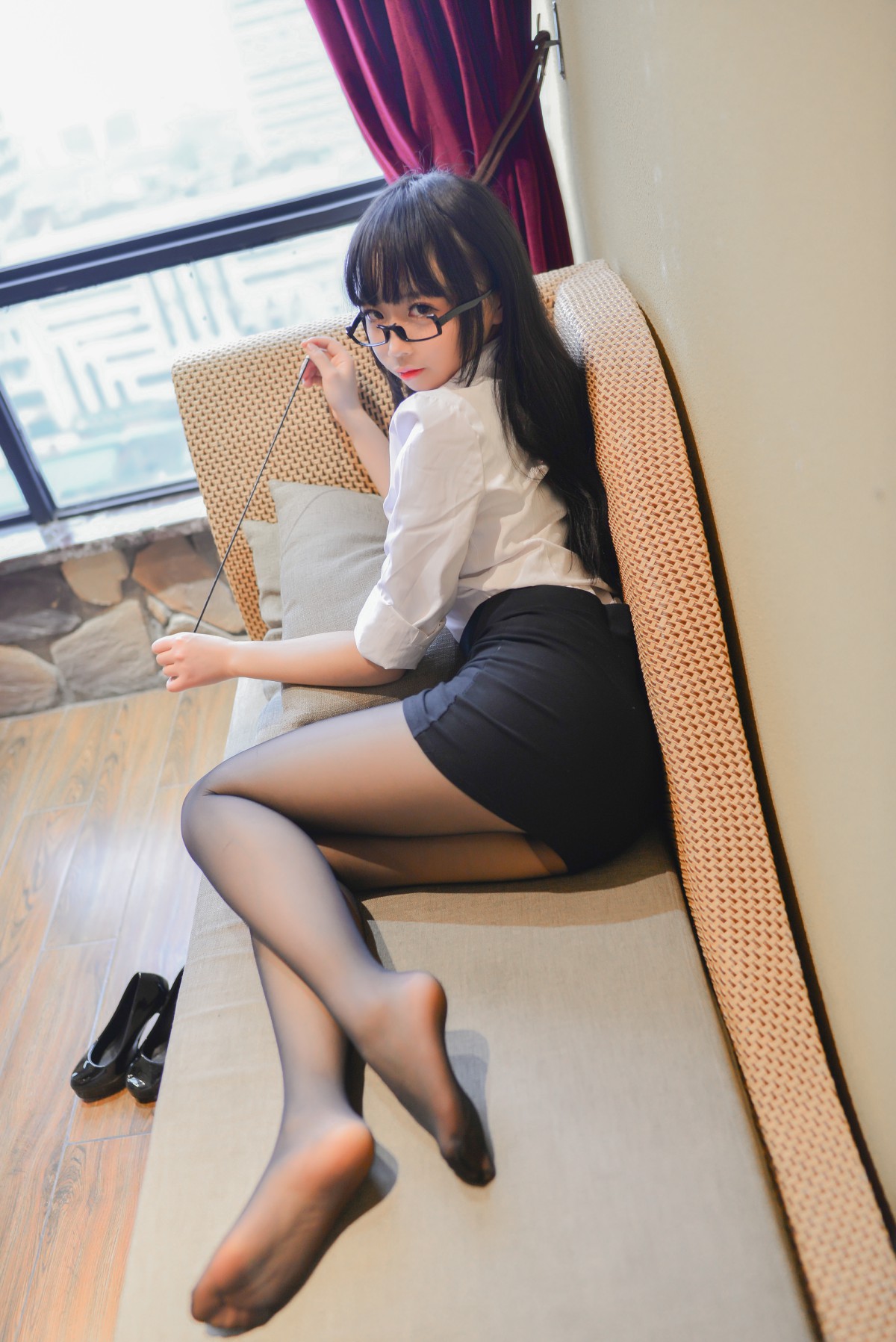 图片[6]-[Cosplay]雪琪 – 教师黑丝 – COSPLAY-小爱·美女部落