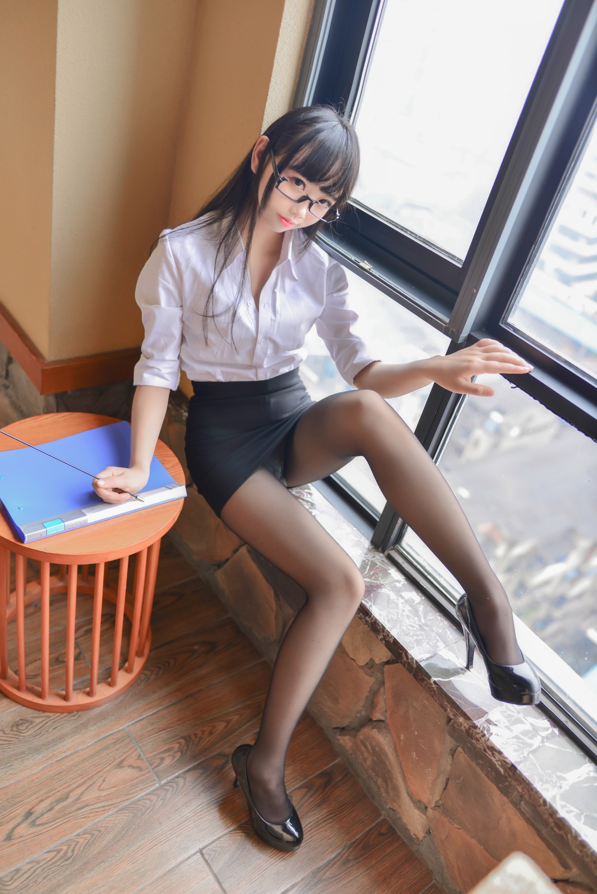 图片[24]-[Cosplay]雪琪 – 教师黑丝 – COSPLAY-小爱·美女部落