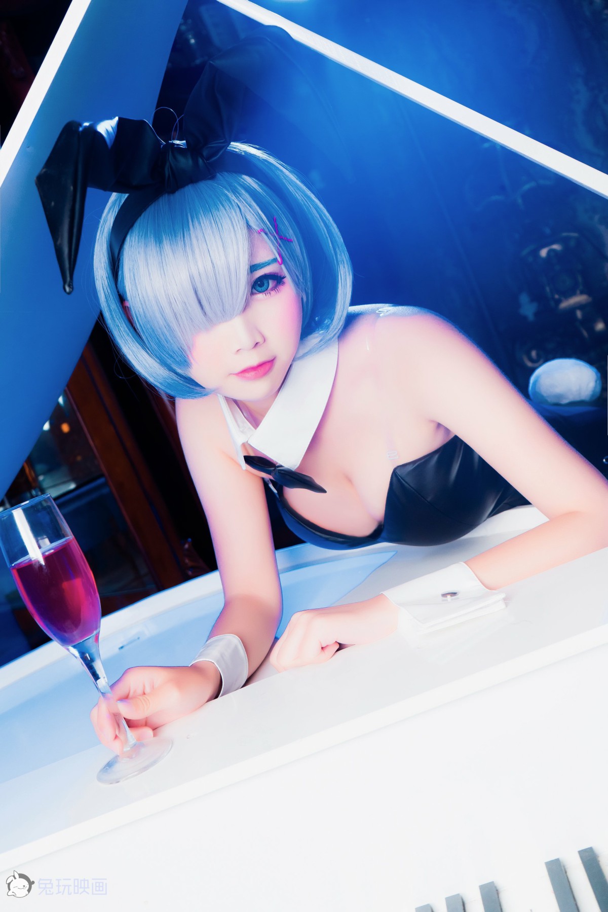 图片[4]-[Cosplay]面饼仙儿 – 兔女郎 – COSPLAY-小爱·美女部落