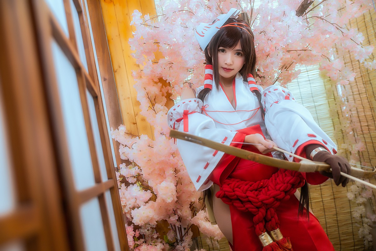 图片[2]-[Cosplay]鳗鱼霏儿 – 巫女 – COSPLAY-小爱·美女部落