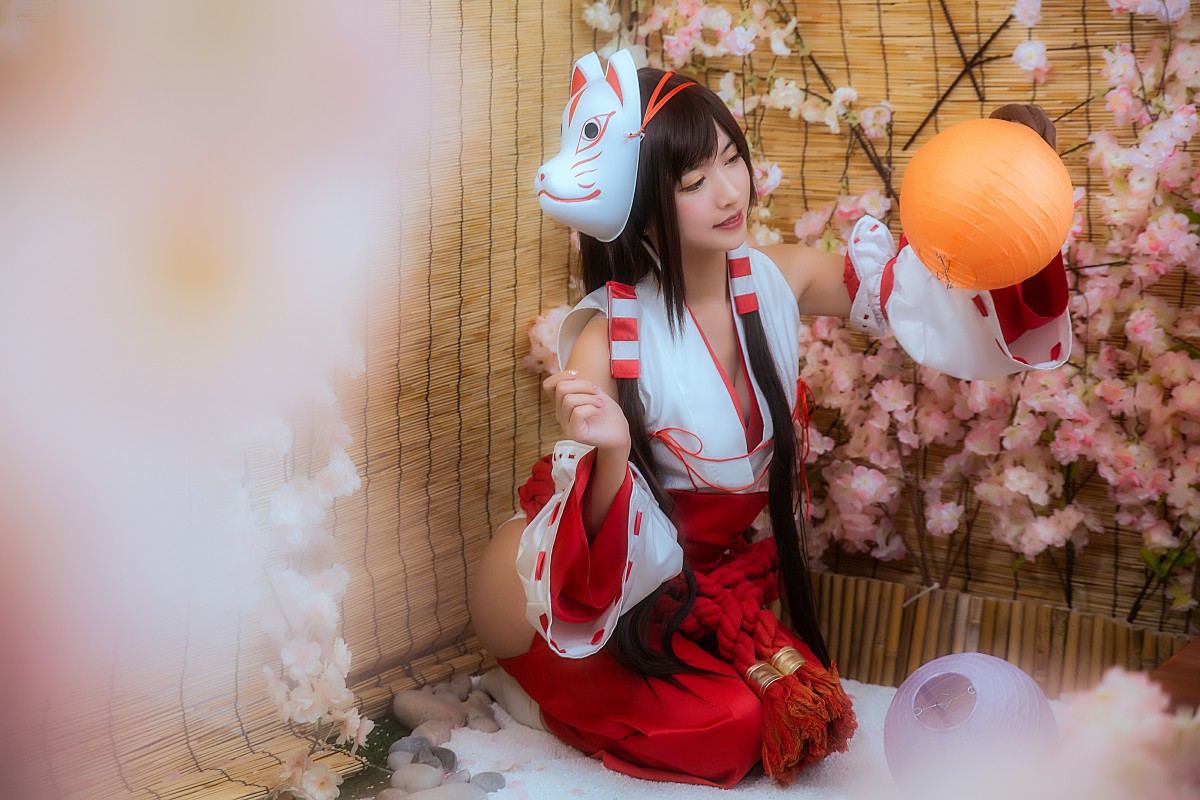 图片[3]-[Cosplay]鳗鱼霏儿 – 巫女 – COSPLAY-小爱·美女部落