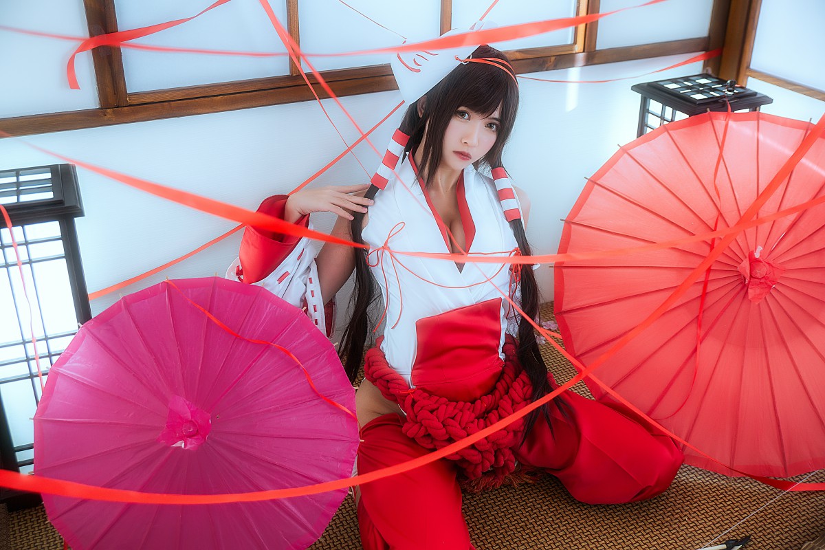 图片[5]-[Cosplay]鳗鱼霏儿 – 巫女 – COSPLAY-小爱·美女部落
