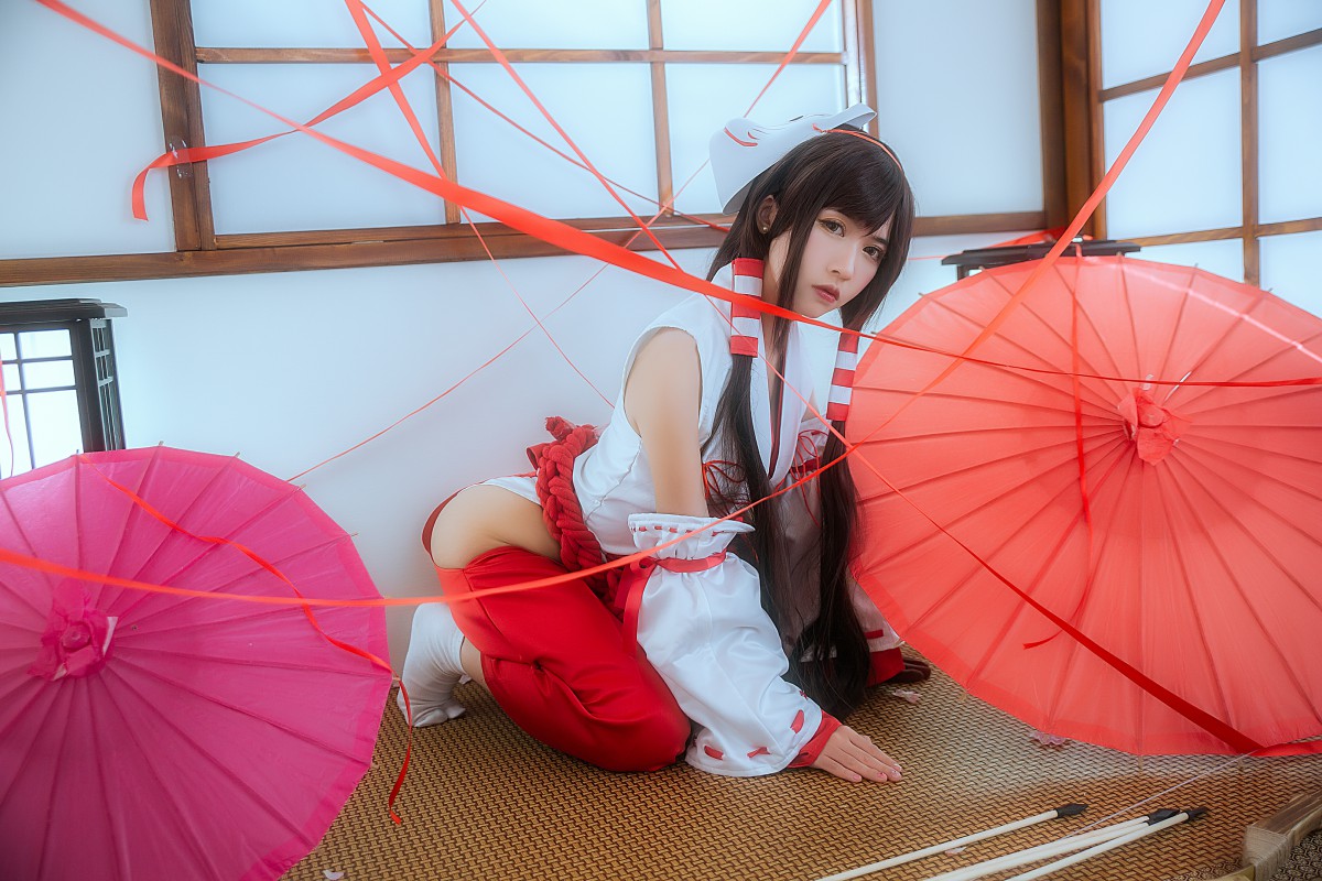 图片[6]-[Cosplay]鳗鱼霏儿 – 巫女 – COSPLAY-小爱·美女部落