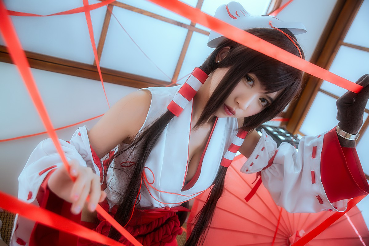 图片[7]-[Cosplay]鳗鱼霏儿 – 巫女 – COSPLAY-小爱·美女部落
