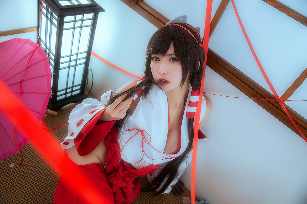 图片[9]-[Cosplay]鳗鱼霏儿 – 巫女 – COSPLAY-小爱·美女部落