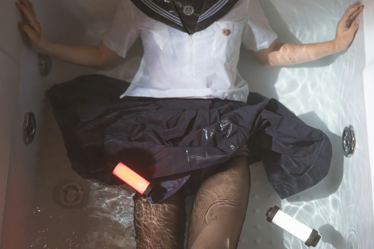 图片[7]-[Cosplay]面饼仙儿 – 脑内少女 浴缸黑丝 – COSPLAY-小爱·美女部落
