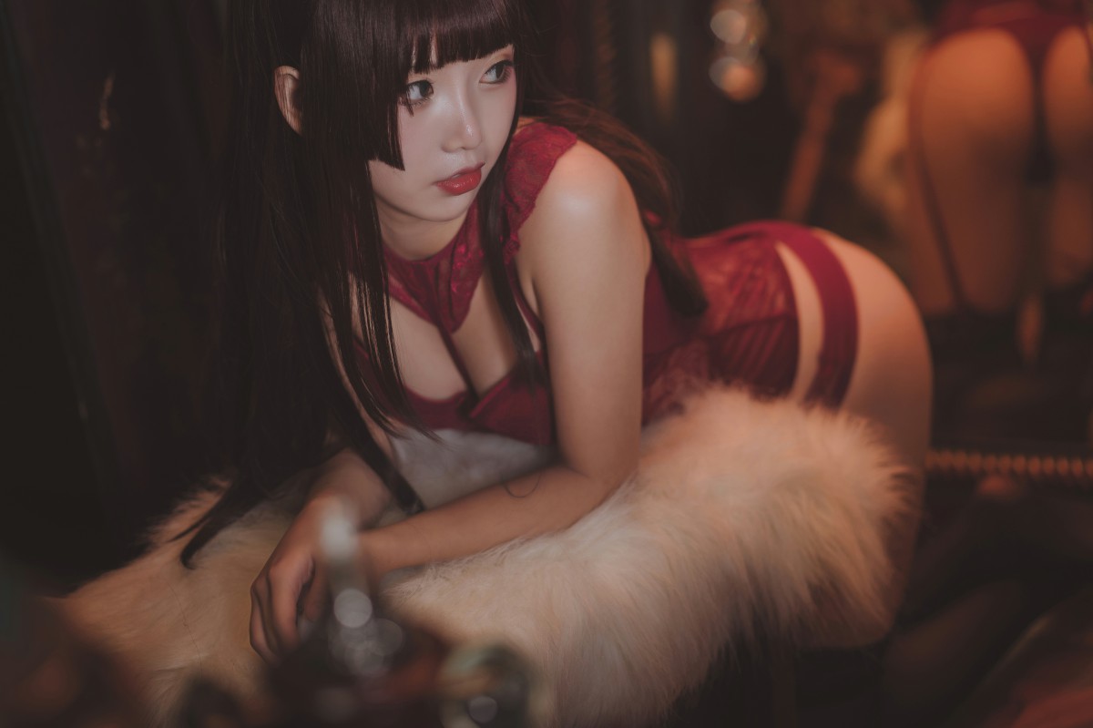 图片[12]-[Cosplay]面饼仙儿 – 脑内少女 红色束衣 – COSPLAY-小爱·美女部落