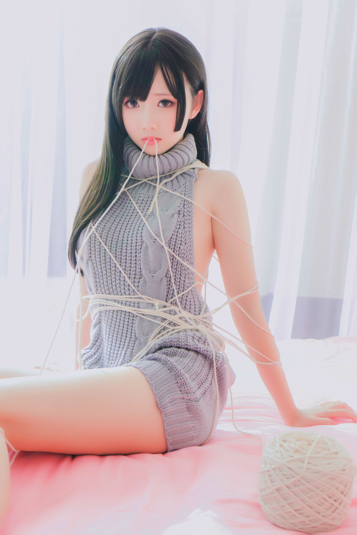 图片[5]-[Cosplay]面饼仙儿 – 露背毛衣 – COSPLAY-小爱·美女部落