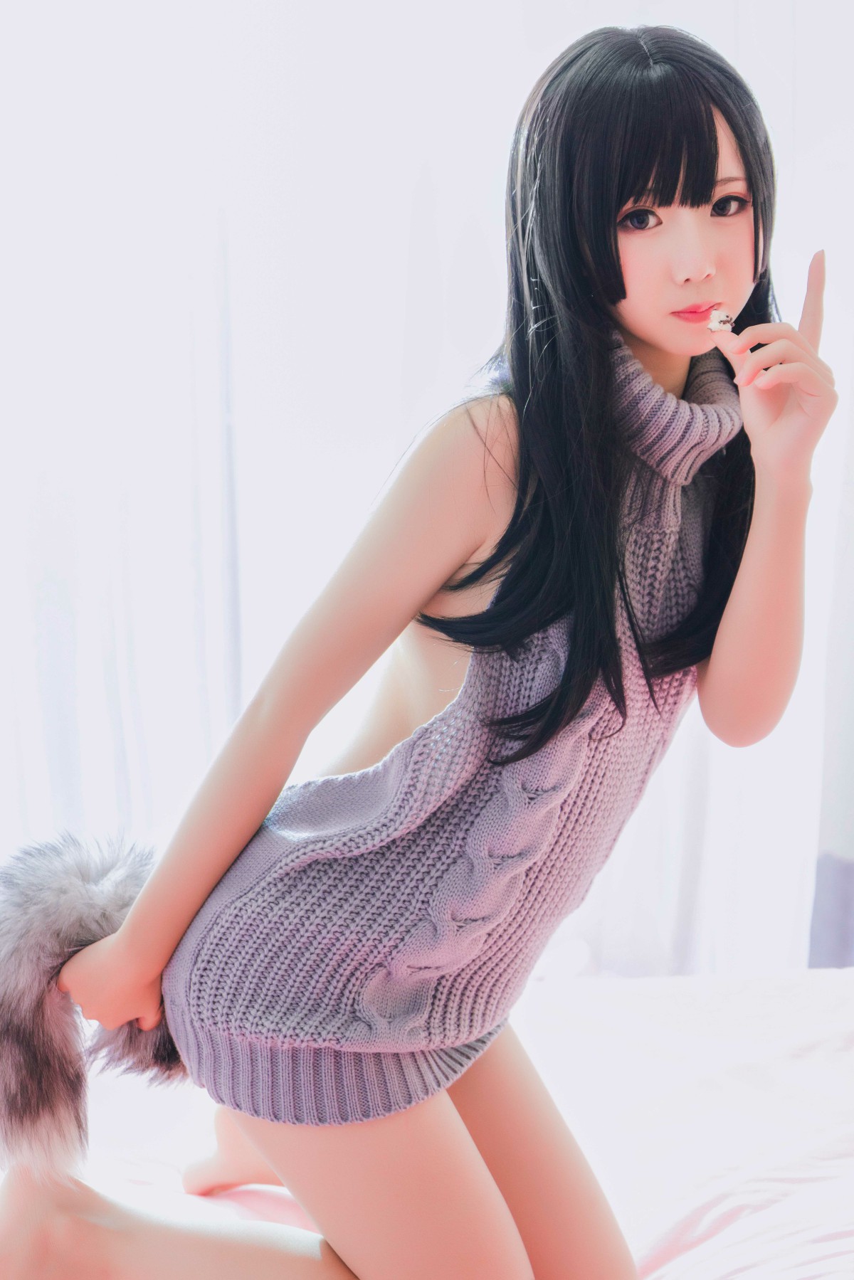 图片[11]-[Cosplay]面饼仙儿 – 露背毛衣 – COSPLAY-小爱·美女部落