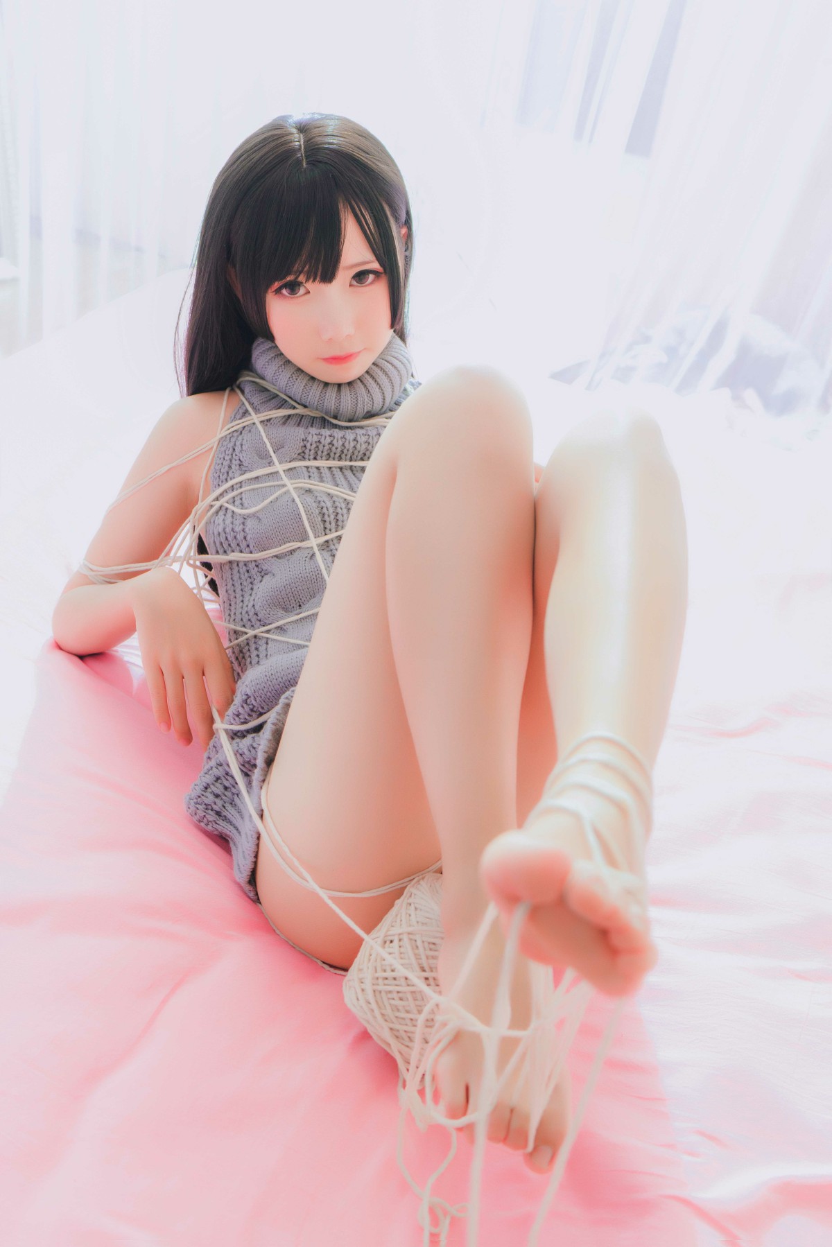 图片[26]-[Cosplay]面饼仙儿 – 露背毛衣 – COSPLAY-小爱·美女部落