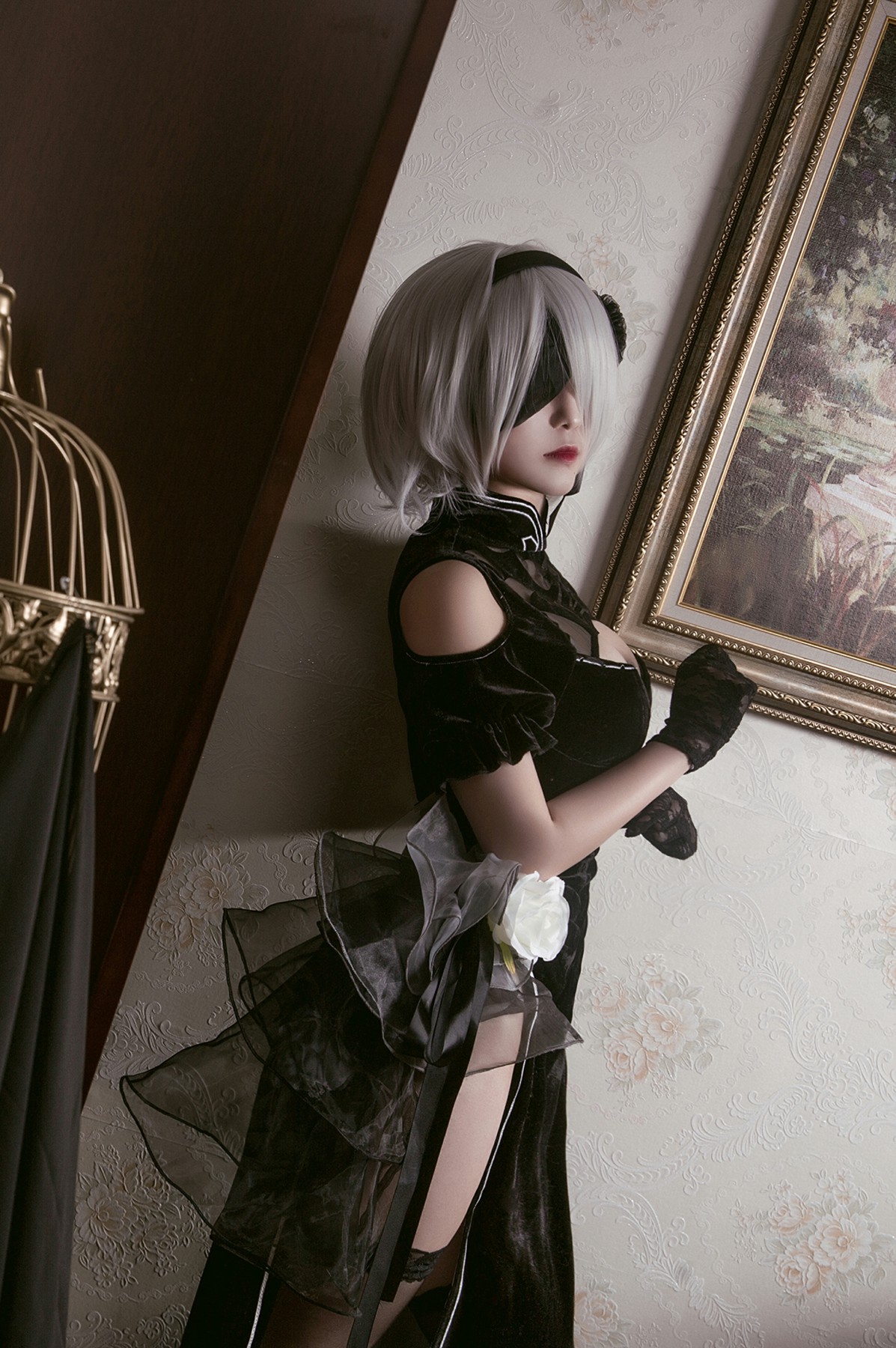 [Cosplay]穿旗袍的2B小姐姐 – COSPLAY-小爱·美女部落