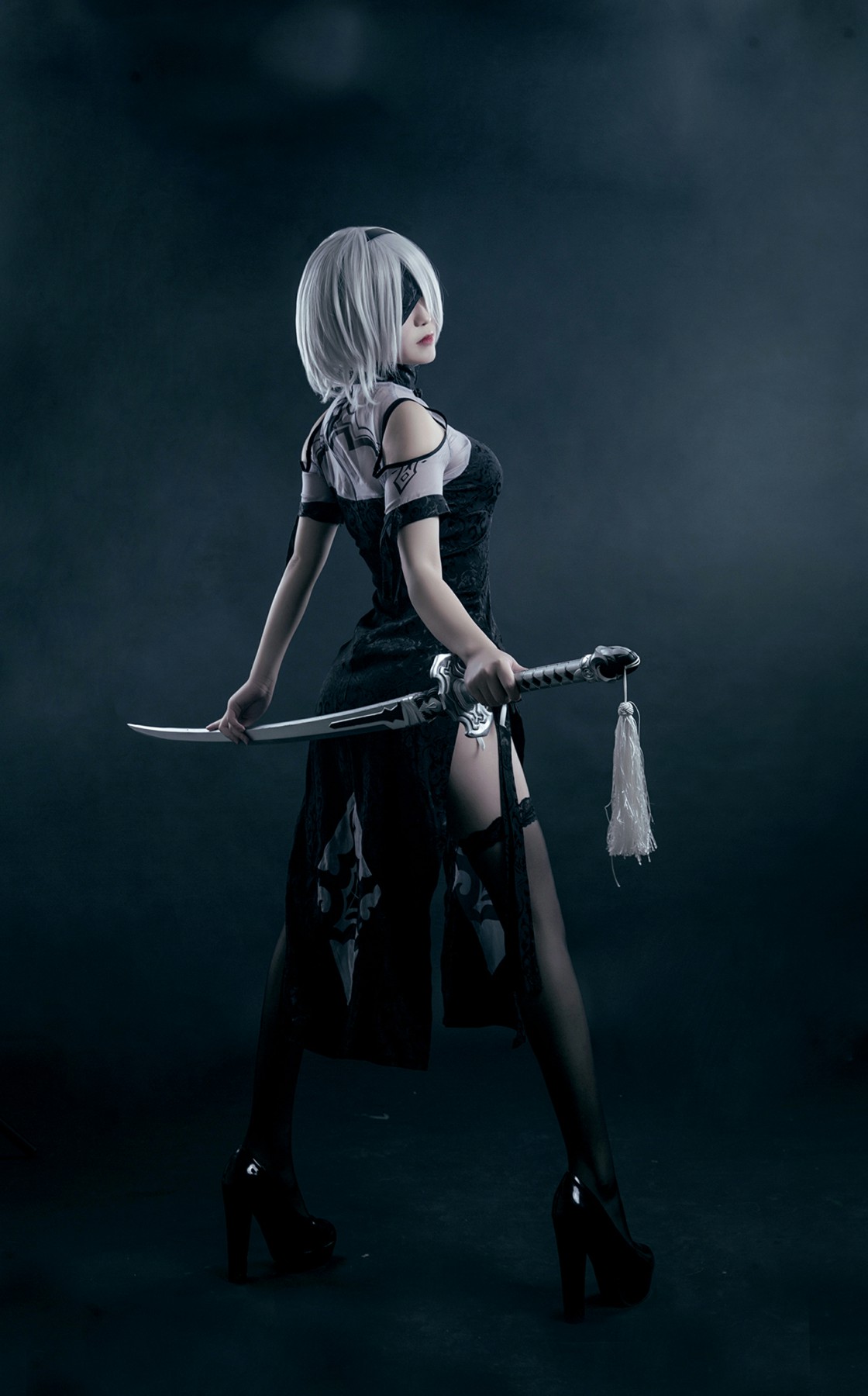图片[3]-[Cosplay]穿旗袍的2B小姐姐 – COSPLAY-小爱·美女部落