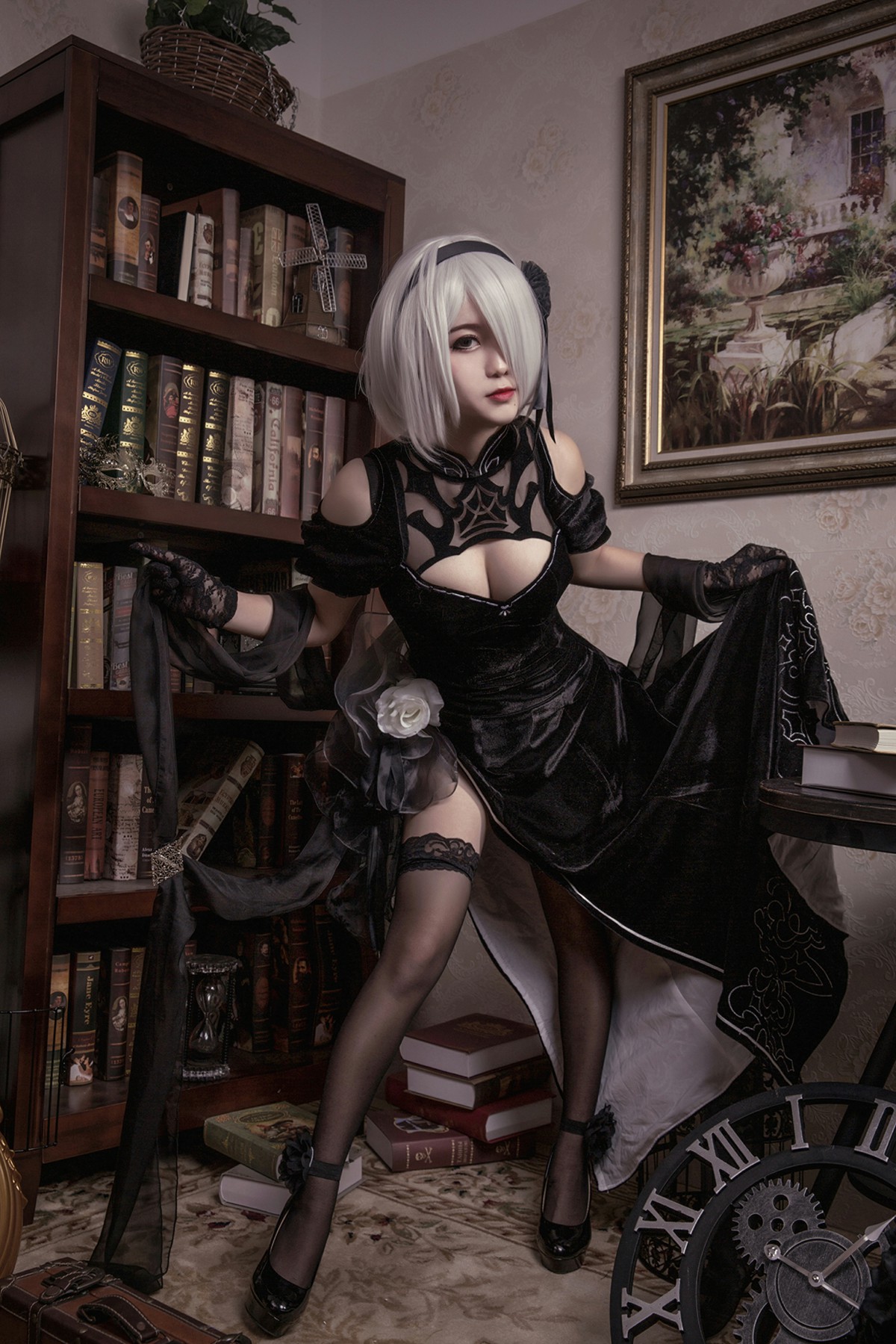 图片[5]-[Cosplay]穿旗袍的2B小姐姐 – COSPLAY-小爱·美女部落