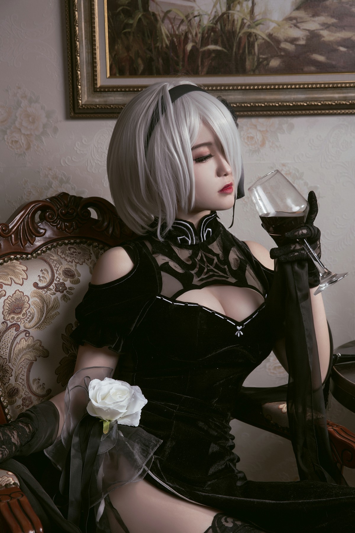 图片[4]-[Cosplay]穿旗袍的2B小姐姐 – COSPLAY-小爱·美女部落