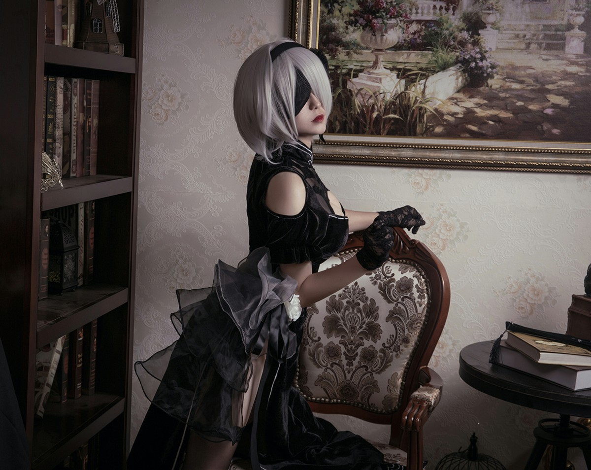 图片[8]-[Cosplay]穿旗袍的2B小姐姐 – COSPLAY-小爱·美女部落