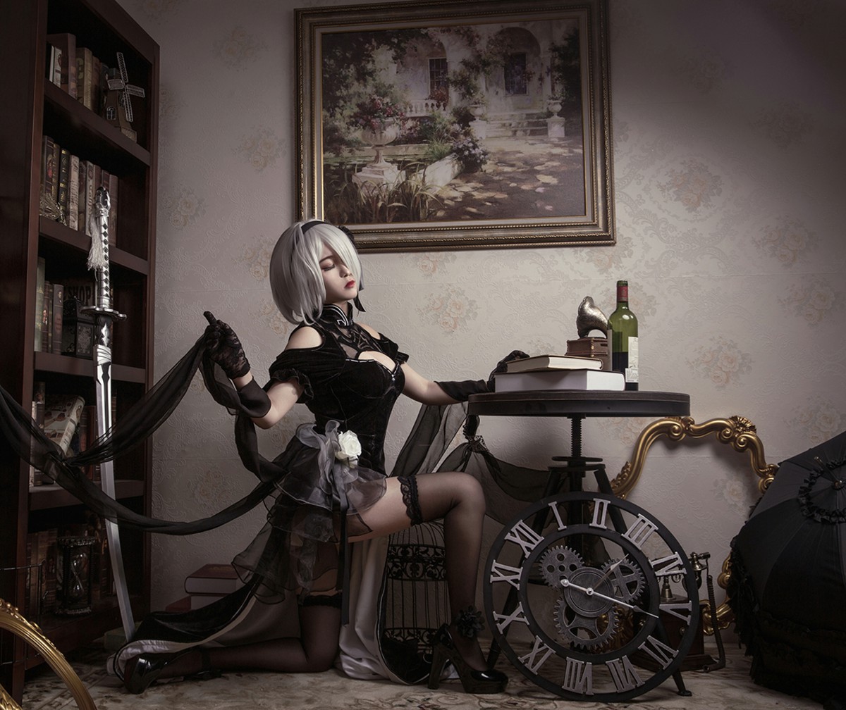 图片[12]-[Cosplay]穿旗袍的2B小姐姐 – COSPLAY-小爱·美女部落