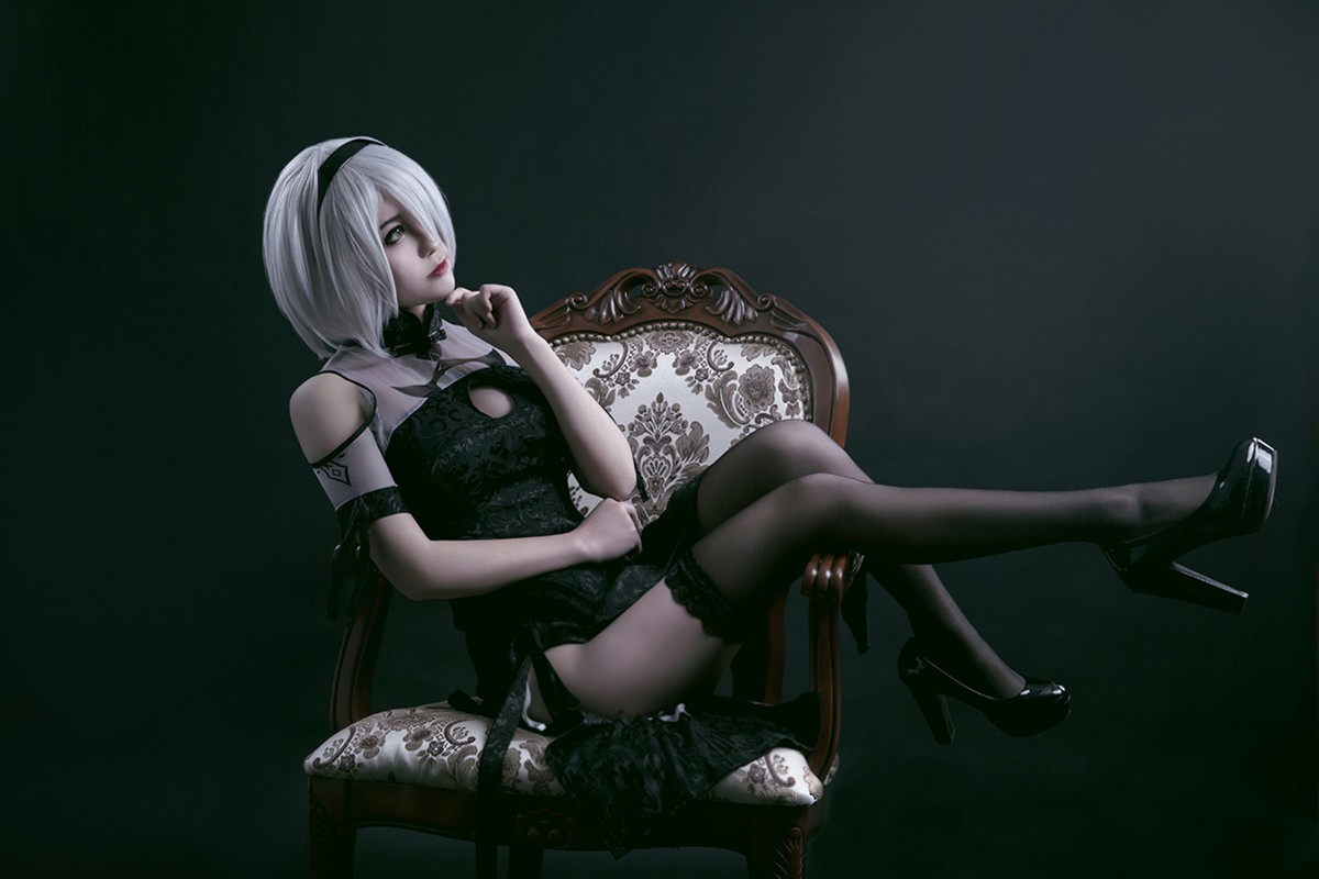 图片[13]-[Cosplay]穿旗袍的2B小姐姐 – COSPLAY-小爱·美女部落