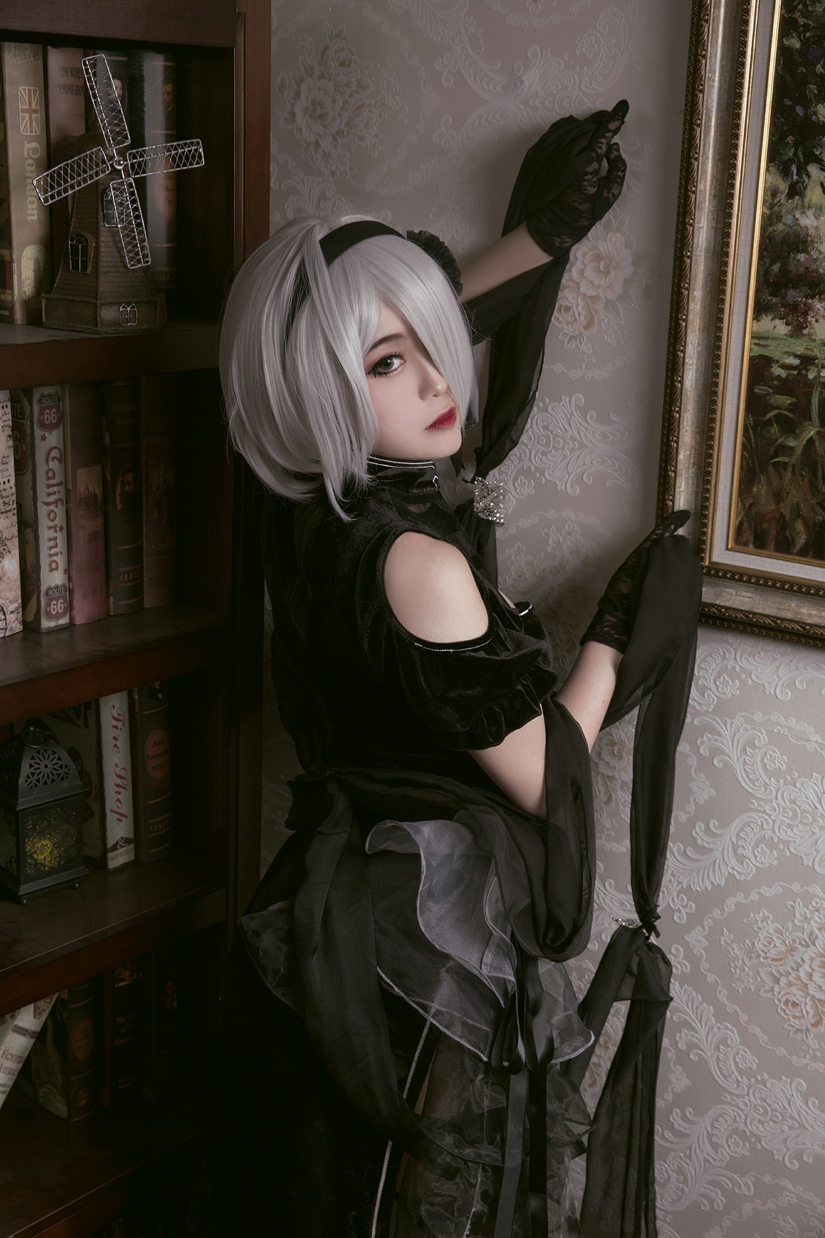 图片[14]-[Cosplay]穿旗袍的2B小姐姐 – COSPLAY-小爱·美女部落