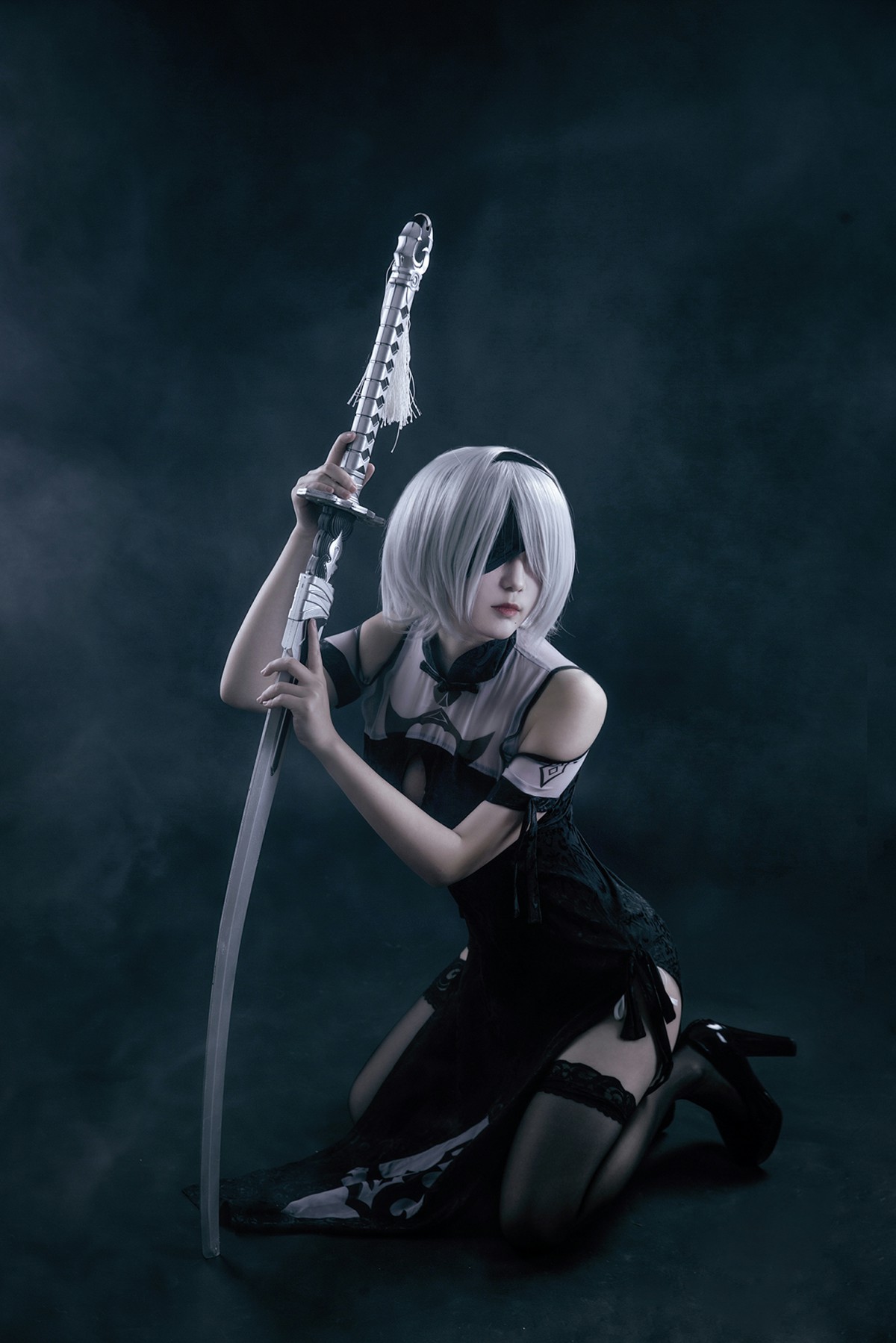 图片[20]-[Cosplay]穿旗袍的2B小姐姐 – COSPLAY-小爱·美女部落