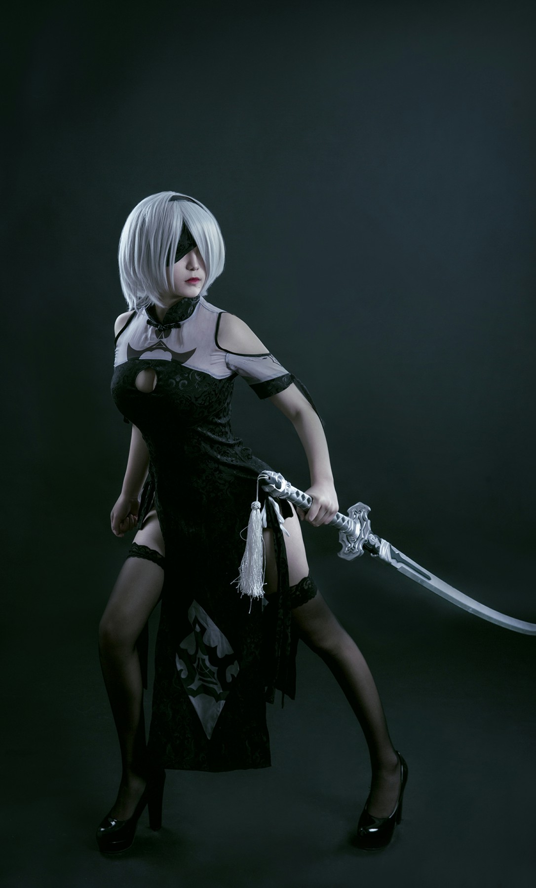 图片[24]-[Cosplay]穿旗袍的2B小姐姐 – COSPLAY-小爱·美女部落