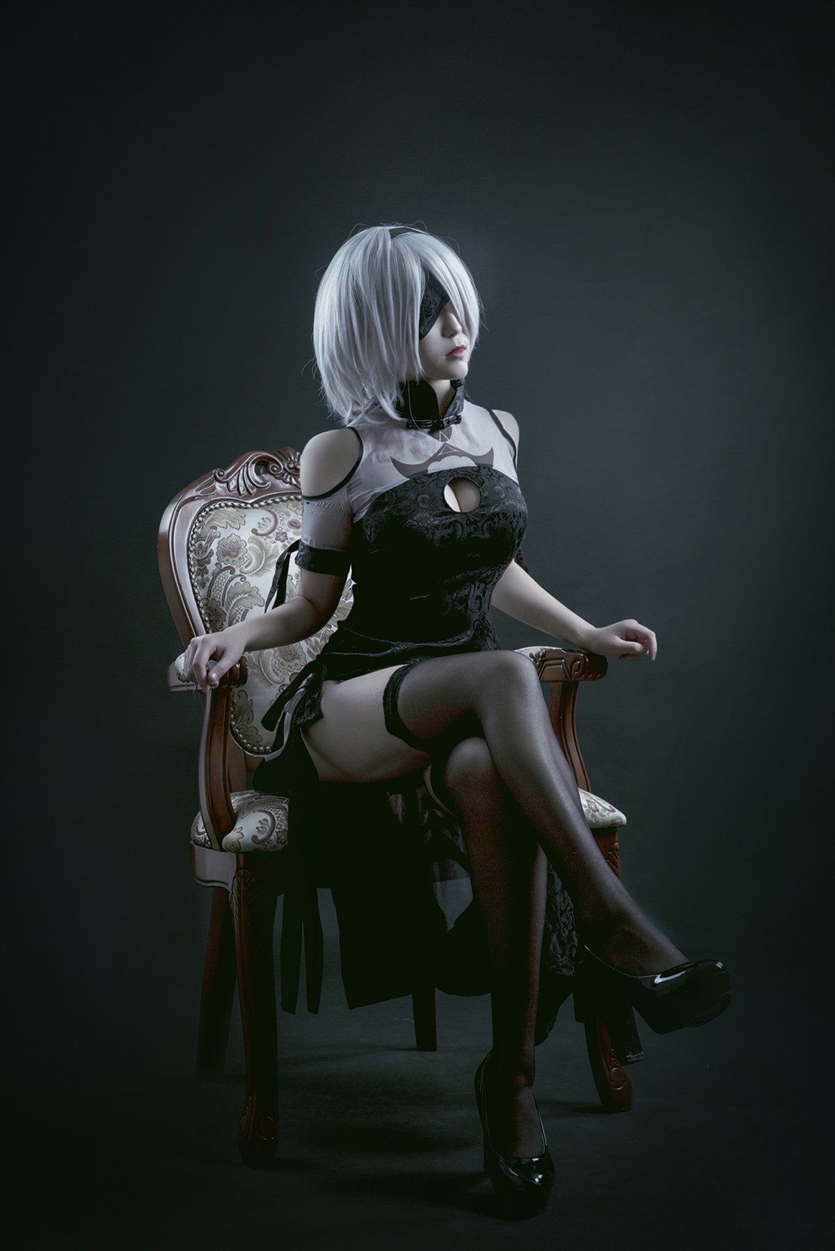 图片[28]-[Cosplay]穿旗袍的2B小姐姐 – COSPLAY-小爱·美女部落