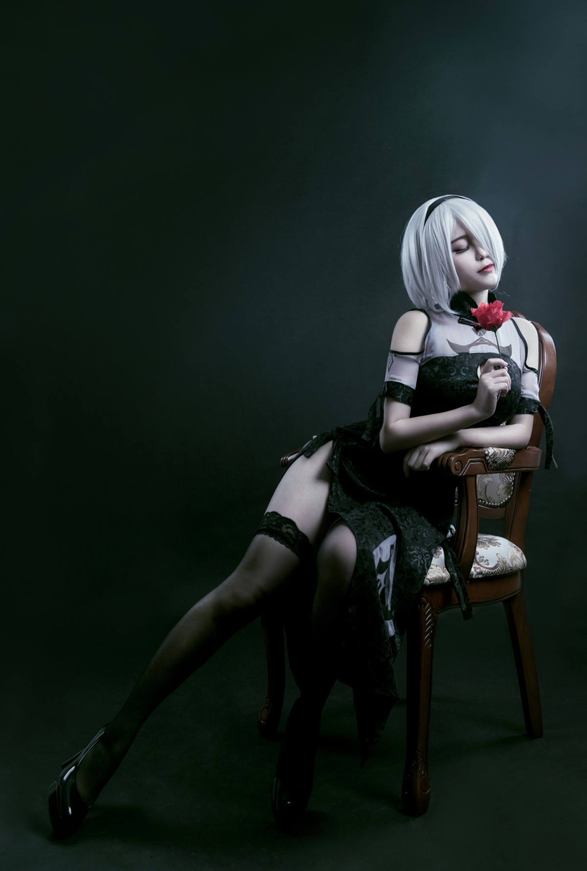 图片[30]-[Cosplay]穿旗袍的2B小姐姐 – COSPLAY-小爱·美女部落