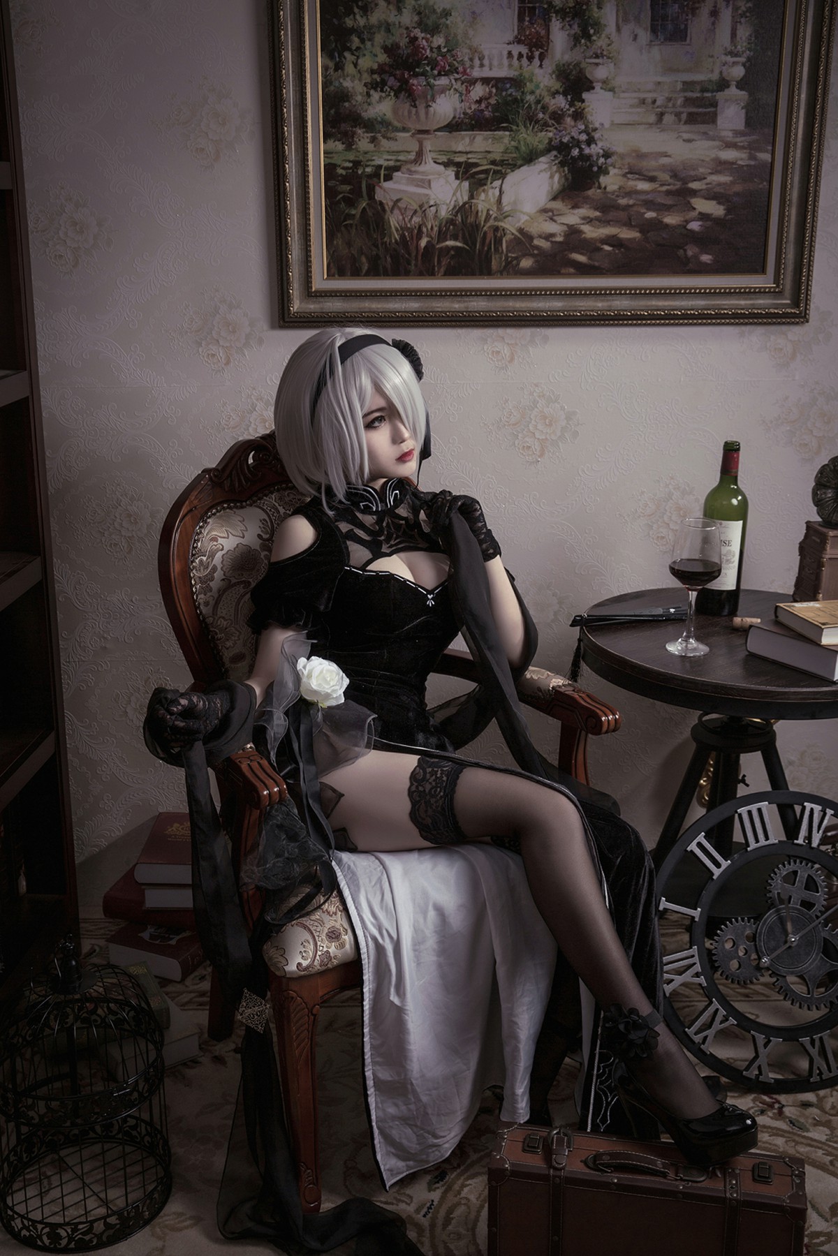 图片[33]-[Cosplay]穿旗袍的2B小姐姐 – COSPLAY-小爱·美女部落