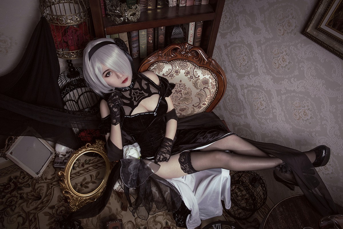 图片[34]-[Cosplay]穿旗袍的2B小姐姐 – COSPLAY-小爱·美女部落