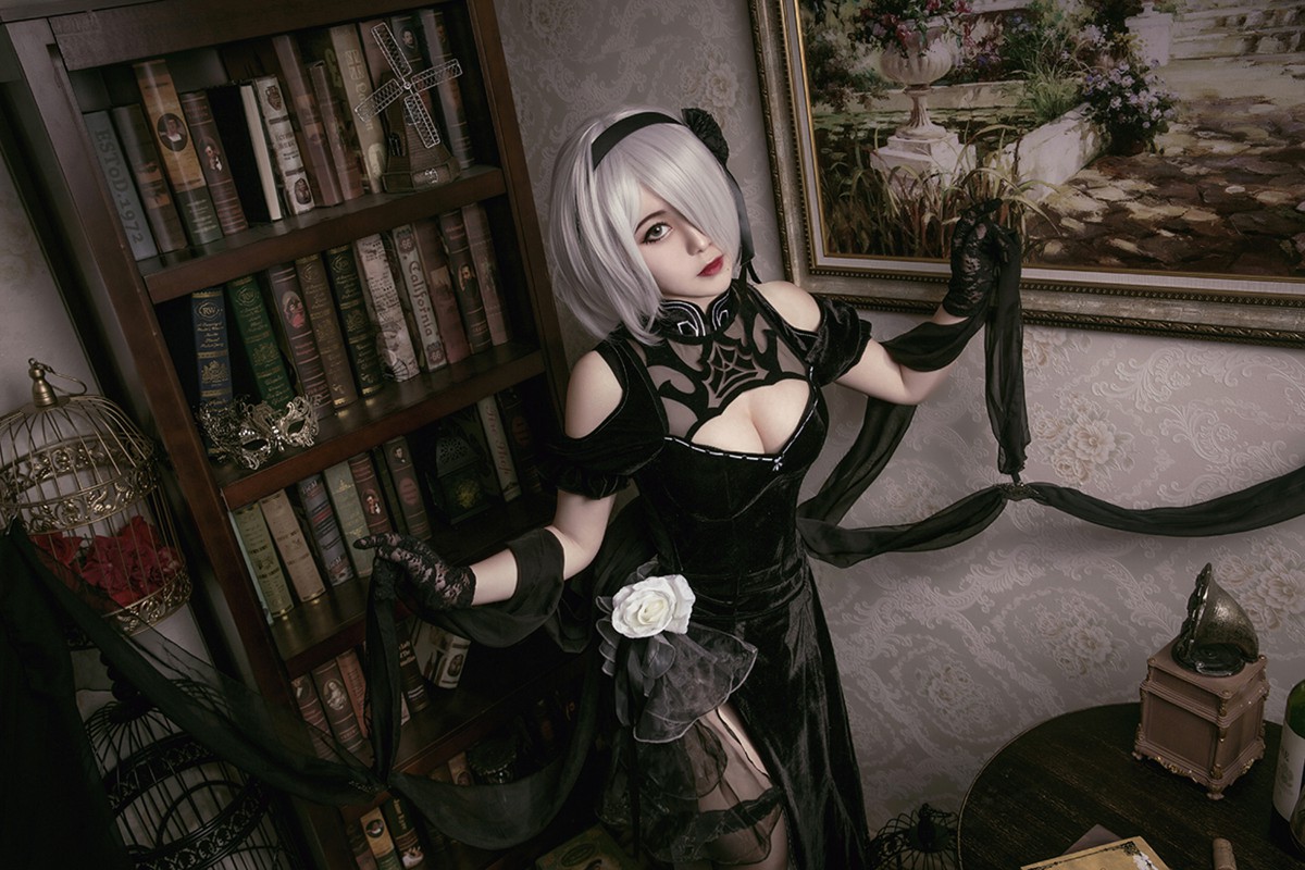图片[36]-[Cosplay]穿旗袍的2B小姐姐 – COSPLAY-小爱·美女部落