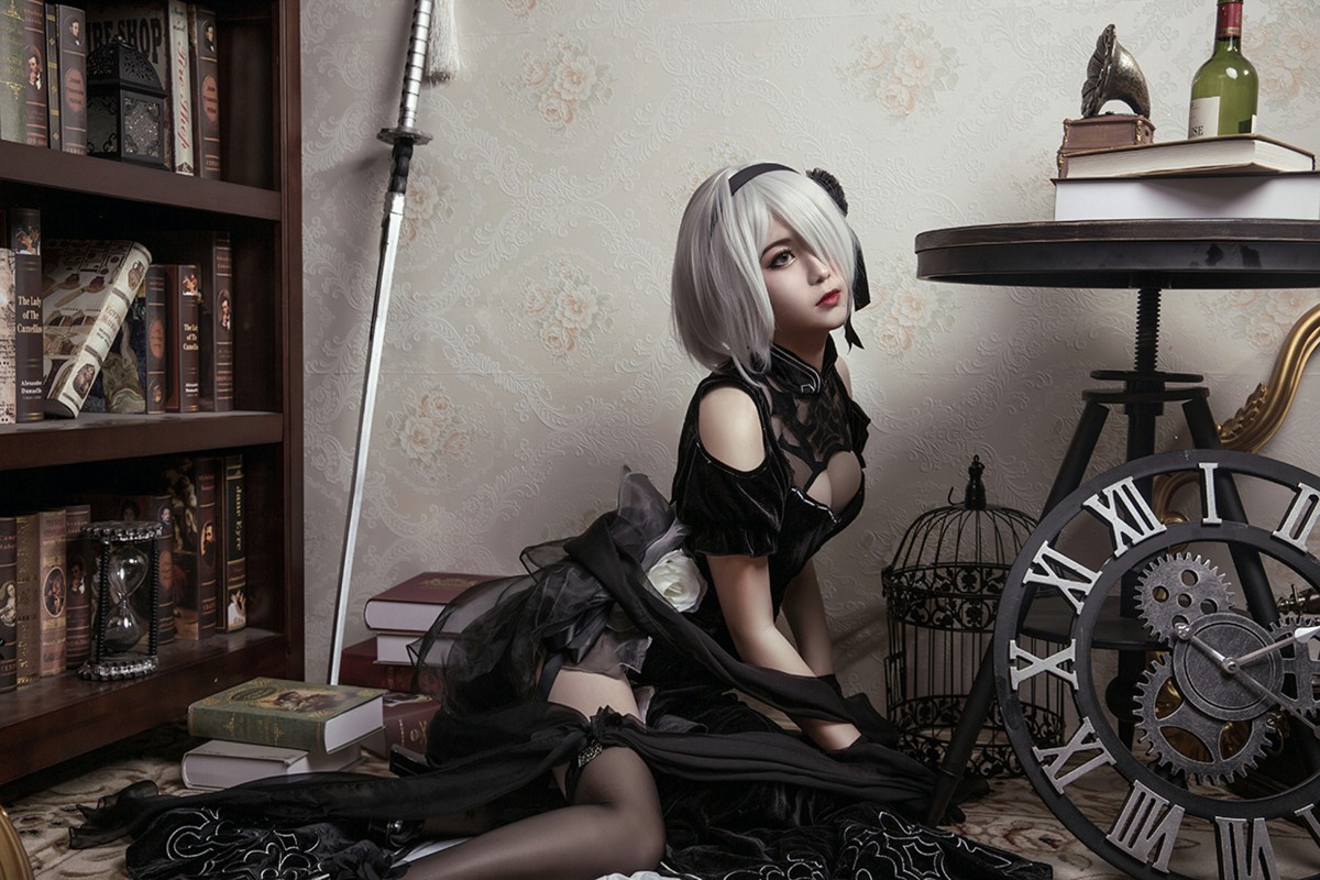 图片[37]-[Cosplay]穿旗袍的2B小姐姐 – COSPLAY-小爱·美女部落
