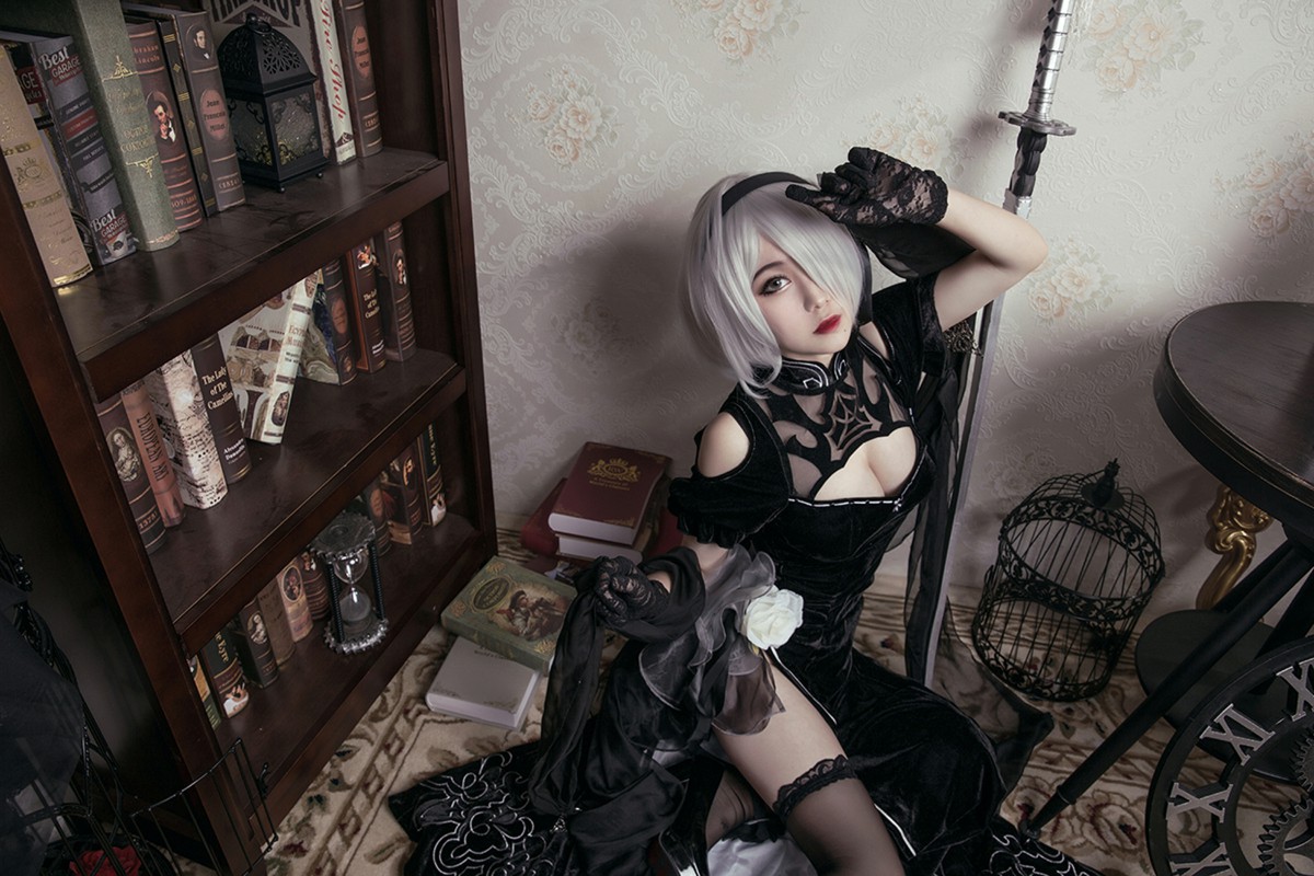 图片[39]-[Cosplay]穿旗袍的2B小姐姐 – COSPLAY-小爱·美女部落